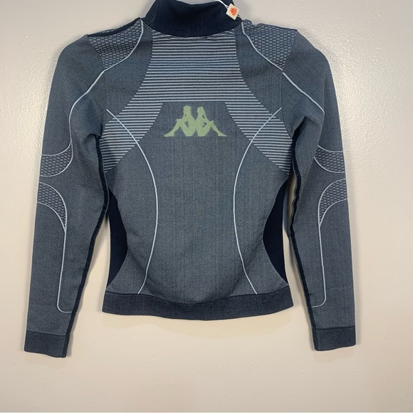 Kappa Authentic Jaworzno Long Sleeve Knit Top Smoke Gray - Picture 8 of 10